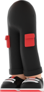 3D People Sports Body Pants